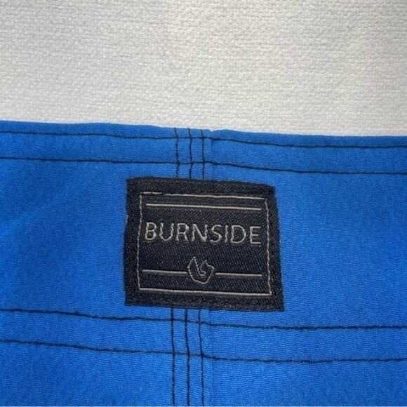 Burnside Board Shorts Royal Blue mens Size 36 - Picture 3 of 8